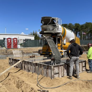 Nauset School, Eastham, Cape Cod ready mix