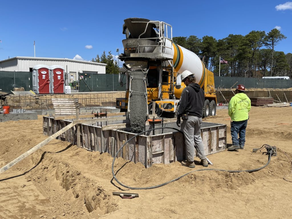 Nauset School, Eastham, Cape Cod ready mix