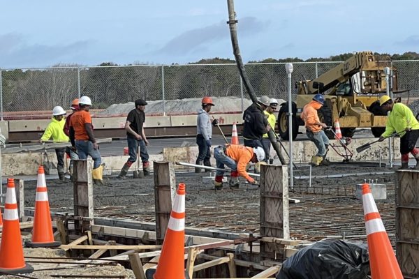 Base for a new Hanger at Cape Cod Gateway Airport, Hyannis